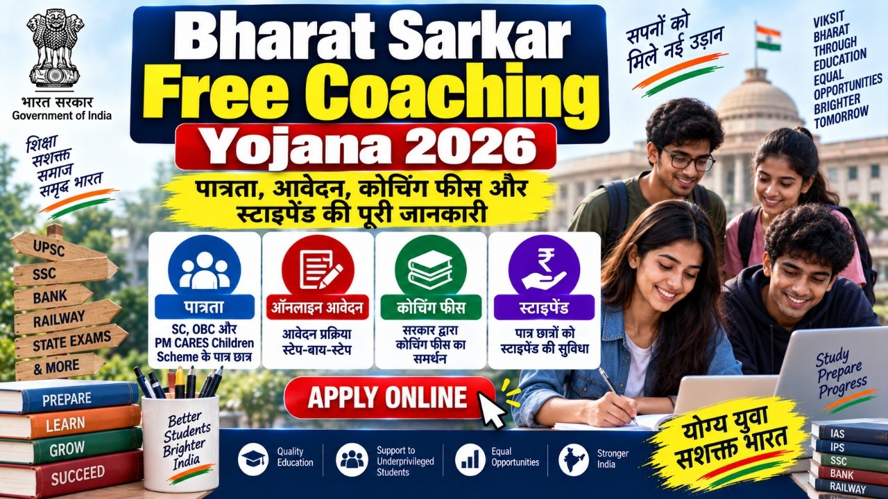 Bharat Sarkar Free Coaching Yojana 2026