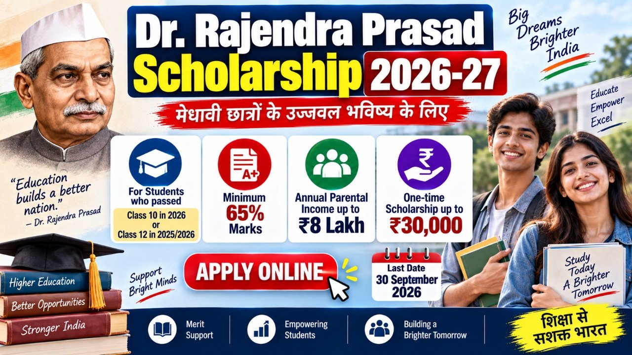 Dr. Rajendra Prasad Scholarship Program 2026-27