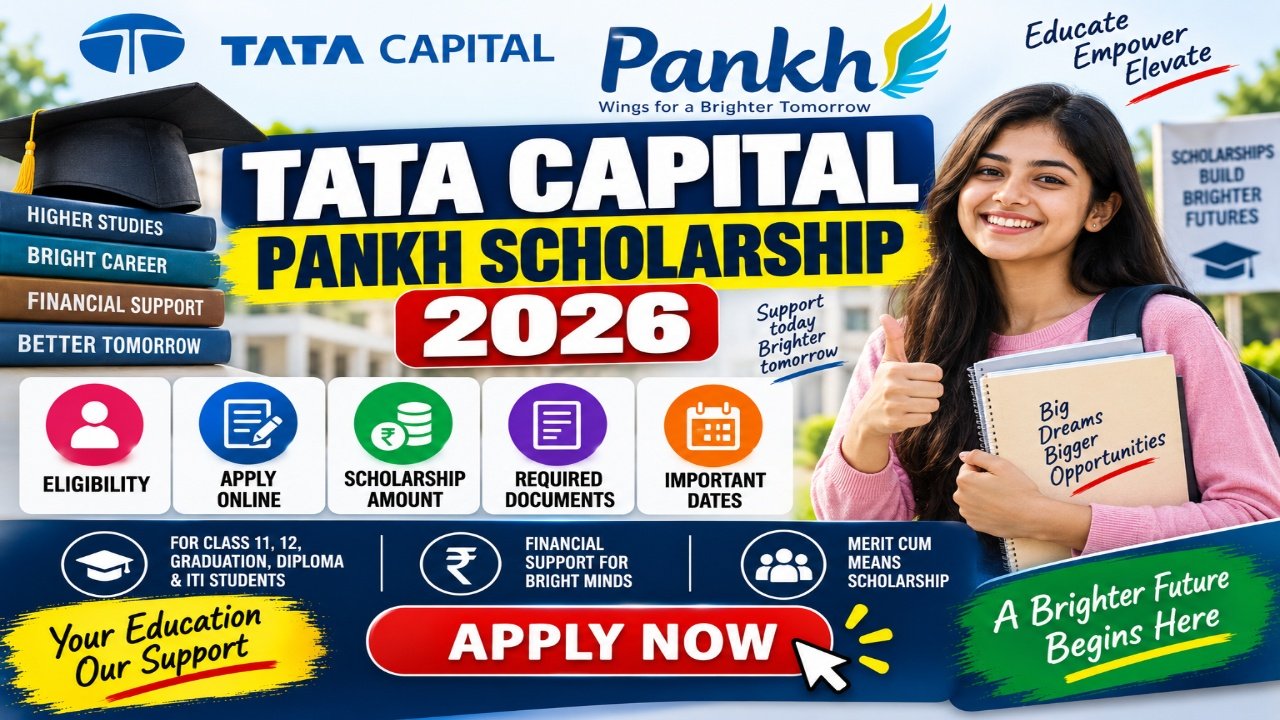 Tata Capital Pankh Scholarship 2026: Eligibility, Apply Online, Scholarship Amount और Documents की पूरी जानकारी